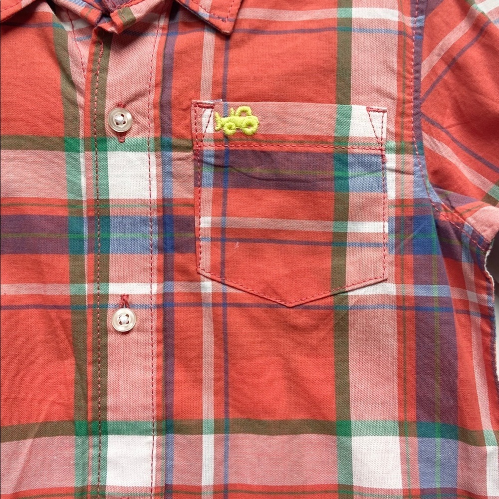 •Carter’s• plaid shirt/khaki pant set - Picture 4 of 6